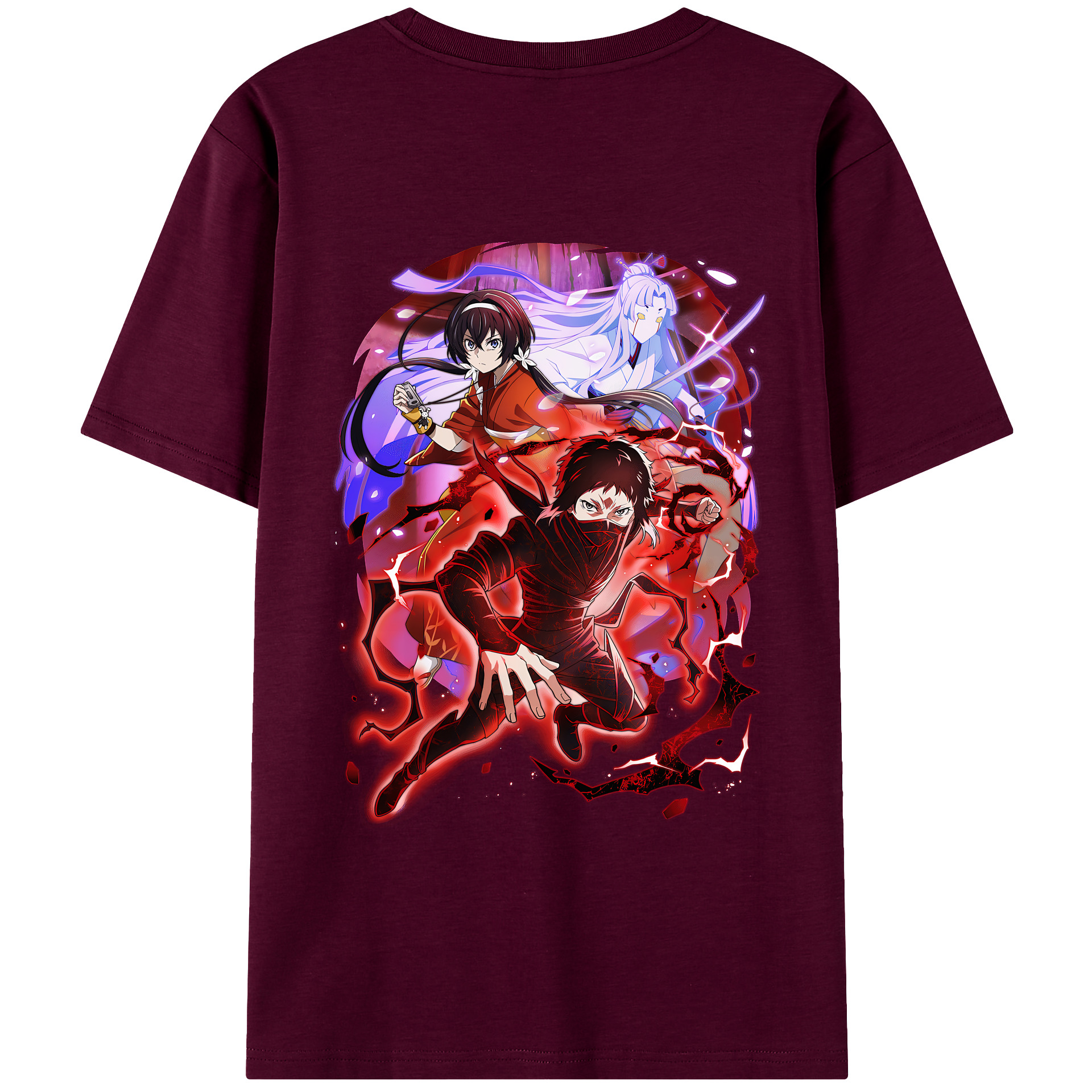 （画像用） 文豪ストレイドッグス Bungo Stray Dogs レディース半袖Tシャツ(バックプリント)